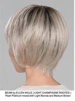 BEAM by ELLEN WILLE | LIGHT CHAMPAGNE ROOTED | Pearl Platinum mixed with Light Blonde and Medium Brown