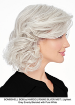 BOMBSHELL BOB by HAIRDO | R56/60 SILVER MIST | Lightest Grey Evenly Blended with Pure White