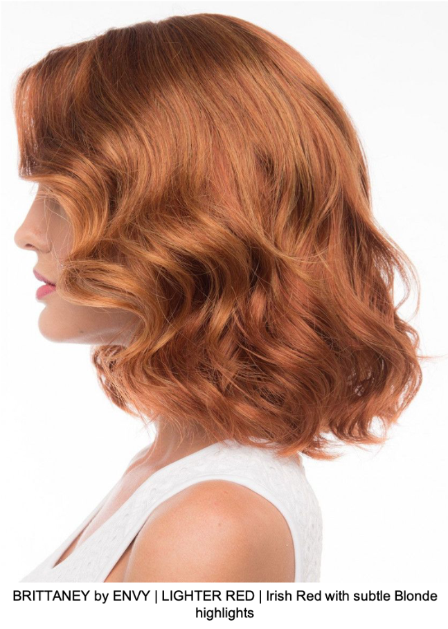BRITTANEY by ENVY | LIGHTER RED | Irish Red with subtle Blonde highlights