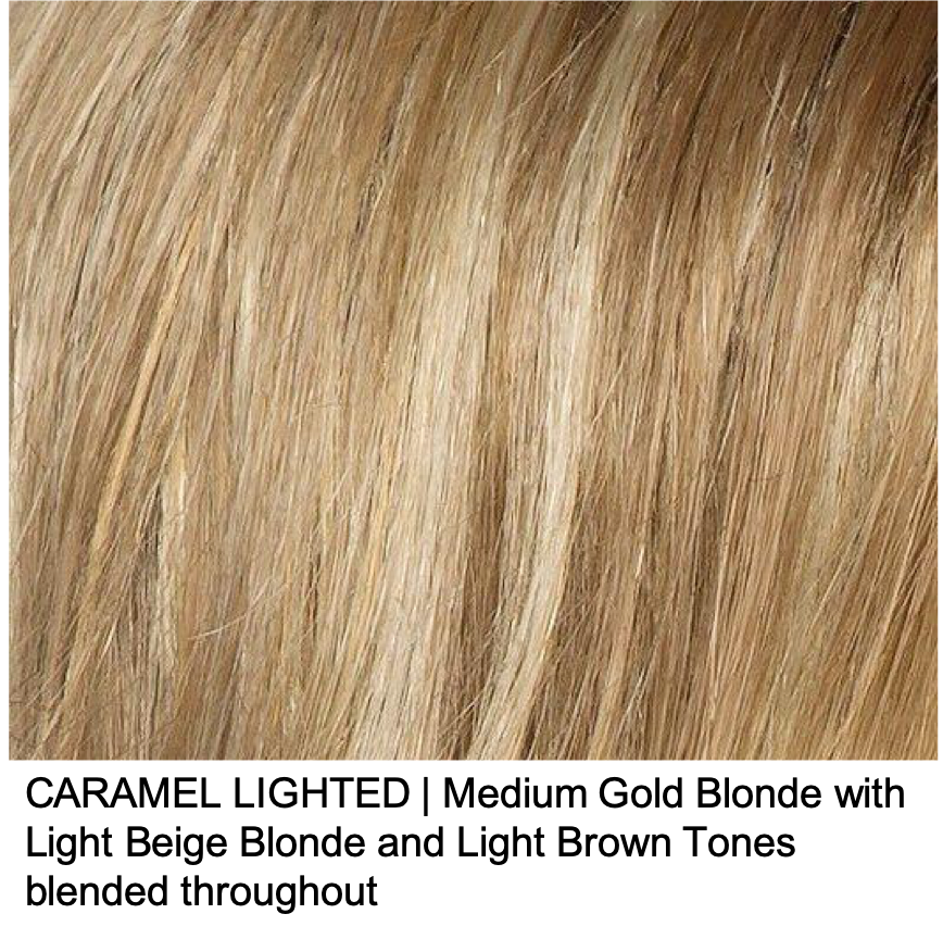 CARAMEL LIGHTED | Medium Gold Blonde with Light Beige Blonde and Light Brown Tones blended throughout