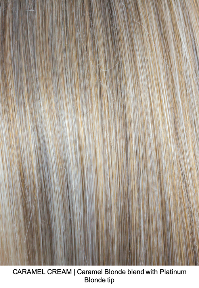 CARAMEL CREAM | Caramel Blonde blend with Platinum Blonde tip