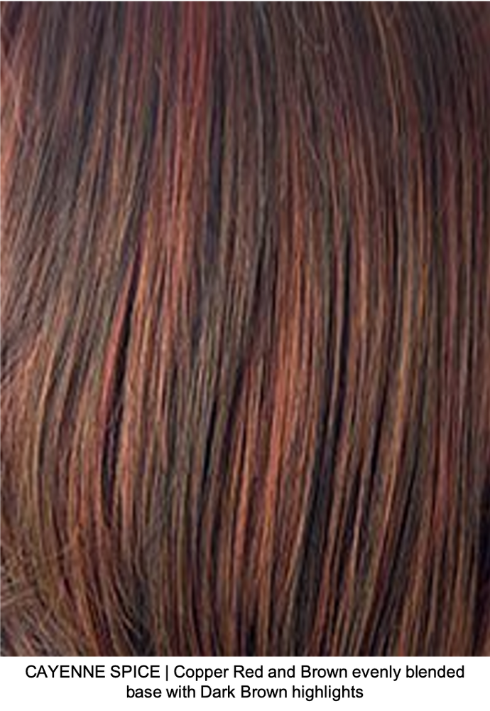 CAYENNE SPICE | Copper Red and Brown evenly blended base with Dark Brown highlights