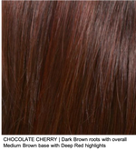 CHOCOLATE CHERRY | Dark Brown roots with overall Medium Brown base with Deep Red highlights