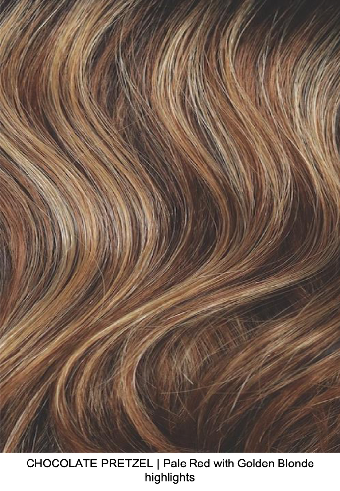 CHOCOLATE PRETZEL | Pale Red with Golden Blonde highlights 
