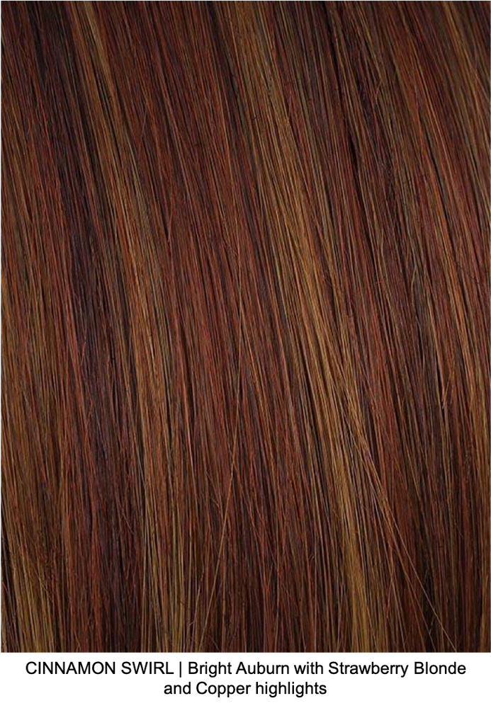 CINNAMON SWIRL | Bright Auburn with Strawberry Blonde and Copper highlights 