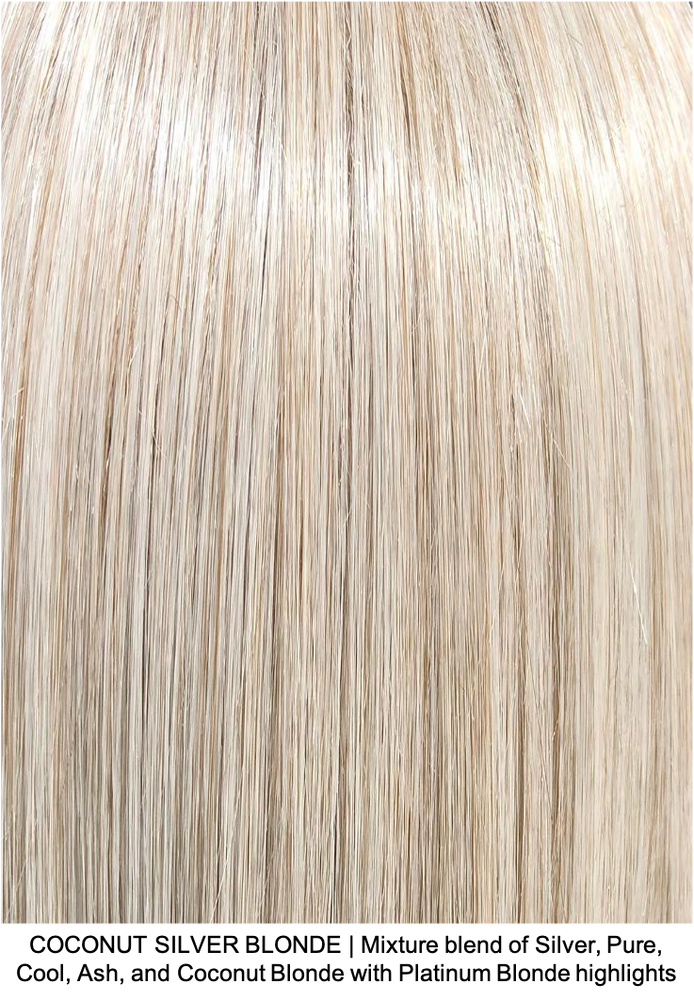 COCONUT SILVER BLONDE | Mixture blend of Silver, Pure, Cool, Ash, and Coconut Blonde with Platinum Blonde highlights 