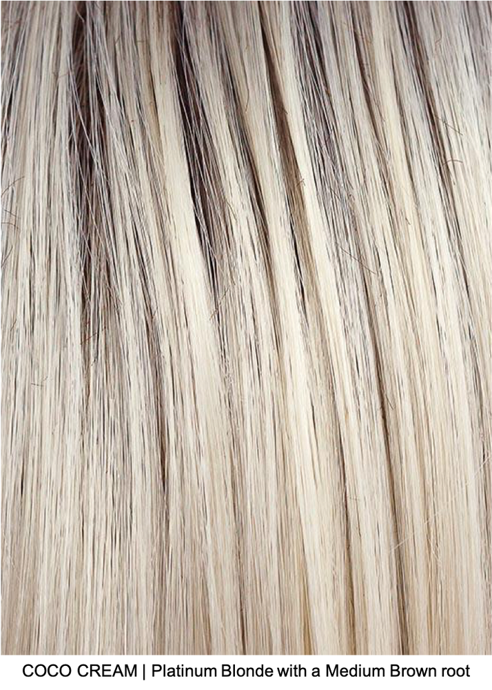 COCO CREAM | Platinum Blonde with a Medium Brown root