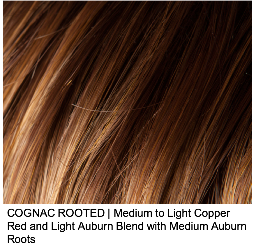 COGNAC ROOTED | Medium to Light Copper Red and Light Auburn Blend with Medium Auburn Roots