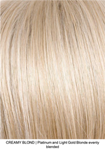 CREAMY BLOND | Platinum and Light Gold Blonde evenly blended