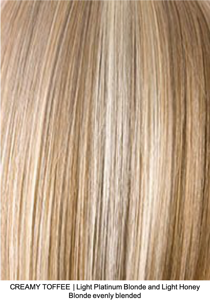 CREAMY TOFFEE | Light Platinum Blonde and Light Honey Blonde evenly blended