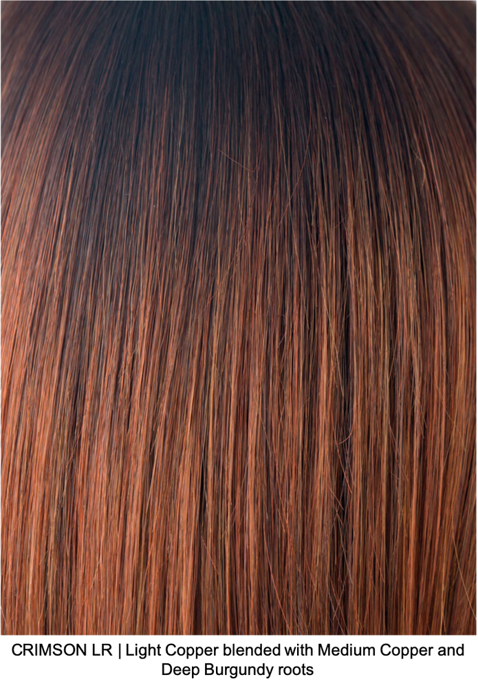 CRIMSON LR | Light Copper blended with Medium Copper and Deep Burgundy roots