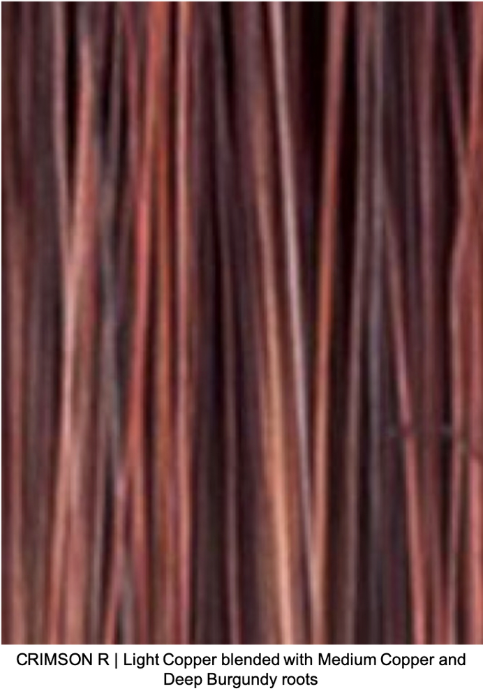 CRIMSON R | Light Copper blended with Medium Copper and Deep Burgundy roots
