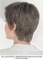 CALL by ELLEN WILLE | SMOKE ROOTED | Medium Brown blended with 35% Pure White
