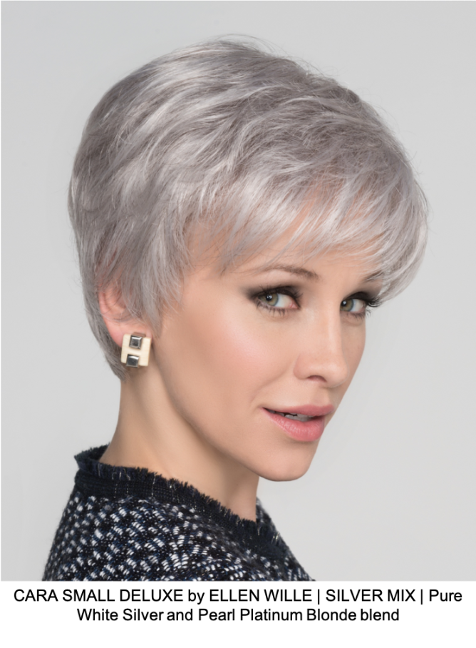CARA SMALL DELUXE by ELLEN WILLE | SILVER MIX | Pure White Silver and Pearl Platinum Blonde blend