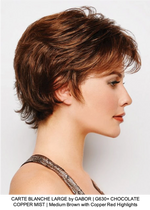 CARTE BLANCHE LARGE by GABOR | G630+ CHOCOLATE COPPER MIST | Medium Brown with Copper Red Highlights
