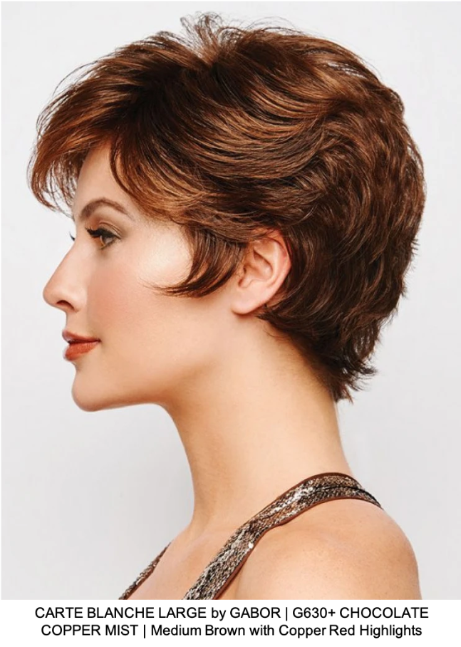 CARTE BLANCHE LARGE by GABOR | G630+ CHOCOLATE COPPER MIST | Medium Brown with Copper Red Highlights
