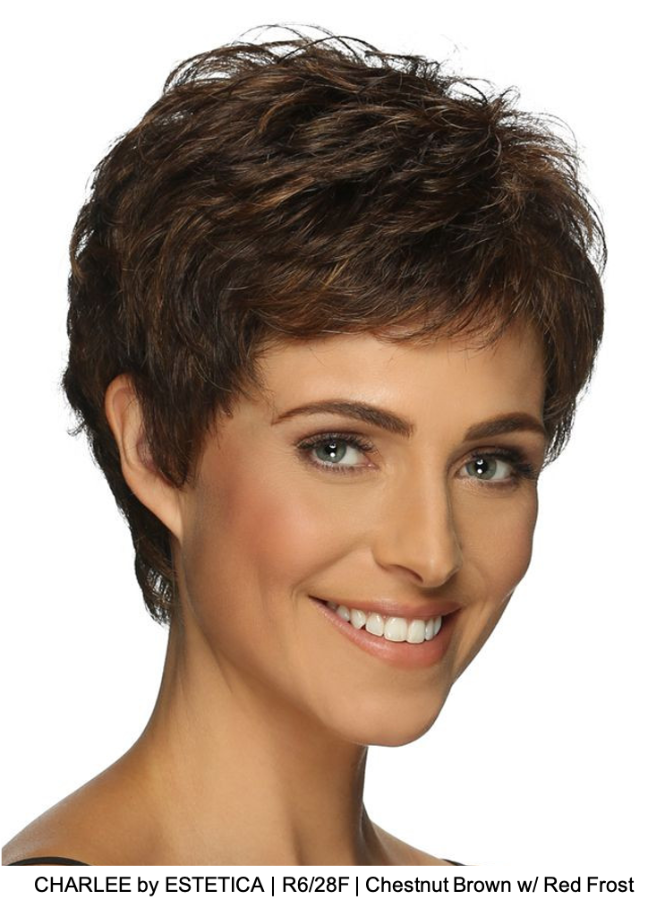 CHARLEE by ESTETICA | R6/28F | Chestnut Brown w/ Red Frost