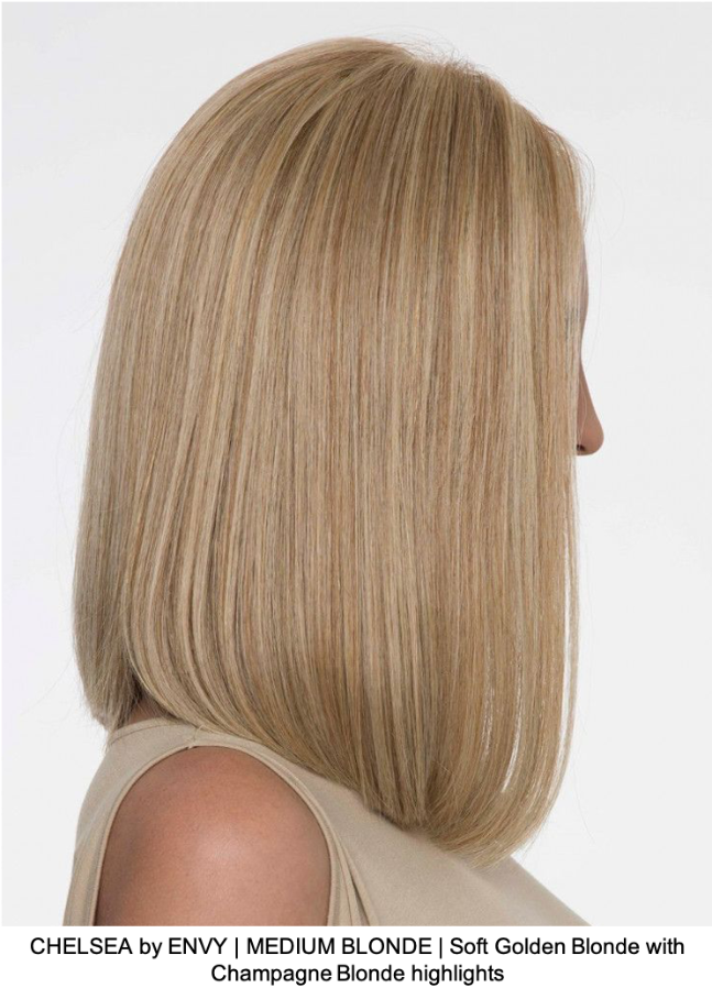 CHELSEA by ENVY | MEDIUM BLONDE | Soft Golden Blonde with Champagne Blonde highlights 