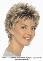 CHRISTA by ESTETICA | RH1488RT8 | Highlighted Copper Blonde w/ Golden Brown Roots