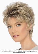 CHRISTA by ESTETICA | RH1488RT8 | Highlighted Copper Blonde w/ Golden Brown Roots