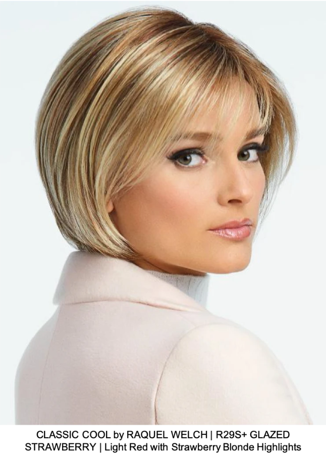 CLASSIC COOL by RAQUEL WELCH | R29S+ GLAZED STRAWBERRY | Light Red with Strawberry Blonde Highlights