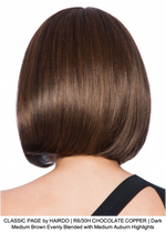 CLASSIC PAGE by HAIRDO | R6/30H CHOCOLATE COPPER | Dark Medium Brown Evenly Blended with Medium Auburn Highlights