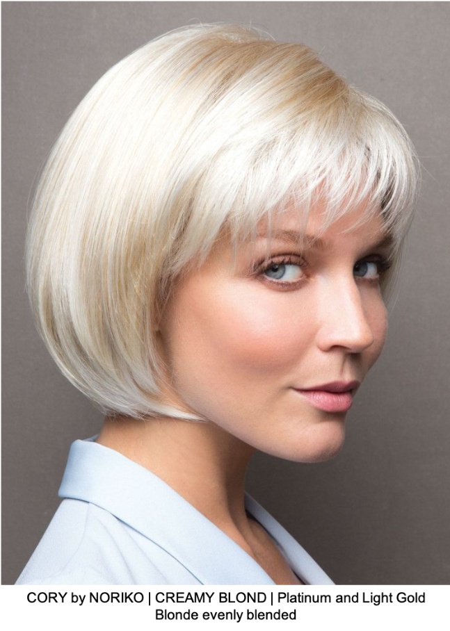 CORY by NORIKO | CREAMY BLOND | Platinum and Light Gold Blonde evenly blended