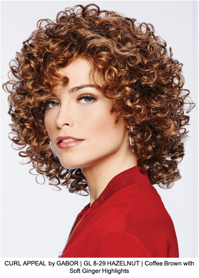 CURL APPEAL by GABOR | GL 8-29 HAZELNUT | Coffee Brown with Soft Ginger Highlights