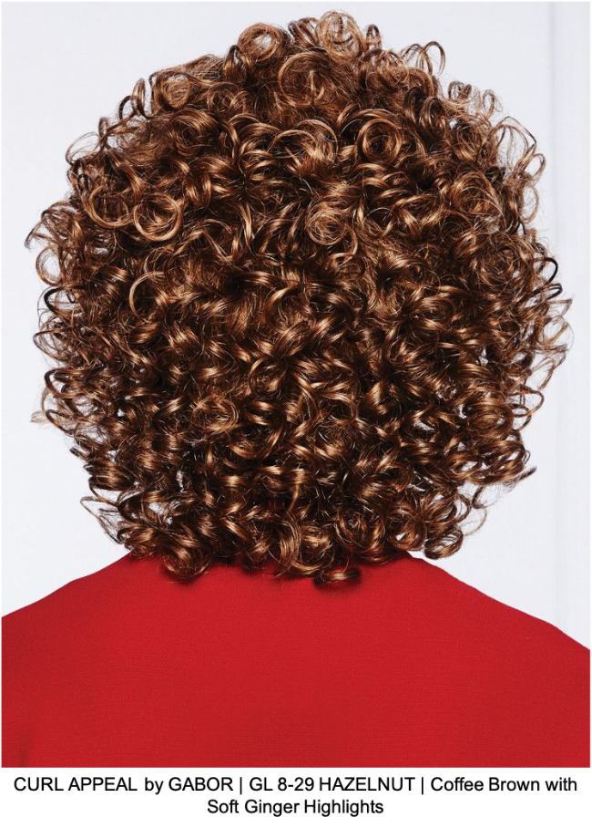 CURL APPEAL by GABOR | GL 8-29 HAZELNUT | Coffee Brown with Soft Ginger Highlights