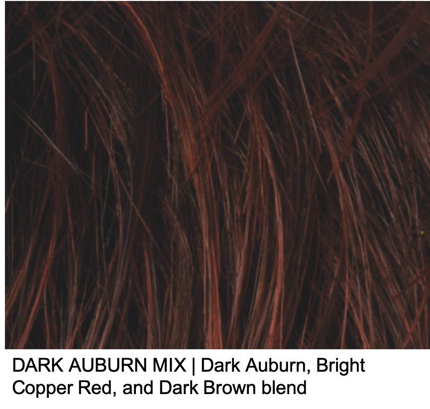 DARK AUBURN MIX | Dark Auburn, Bright Copper Red, and Dark Brown blend