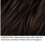 ESPRESSO-MIX | Darkest Brown base with a blend of Dark Brown and Warm Medium Brown throughout