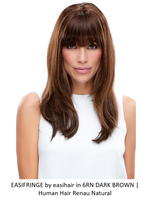 easiFringe HH Remy Human Hair Clip-In Bang (Mono Base)
