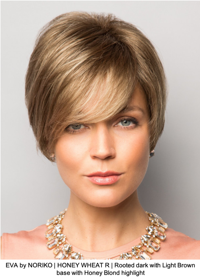 EVA by NORIKO | HONEY WHEAT R | Rooted dark with Light Brown base with Honey Blond highlight