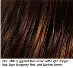 FIRE MIX | Eggplant Red mixed with Light Copper Red, Dark Burgundy Red, and Darkest Brown