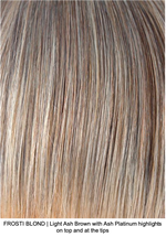 FROSTI BLOND | Light Ash Brown with Ash Platinum highlights on top and at the tips