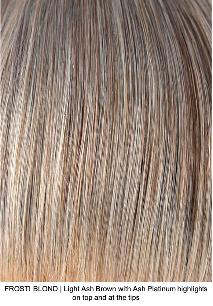 FROSTI BLOND | Light Ash Brown with Ash Platinum highlights on top and at the tips