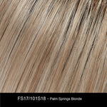 FS17/101S18 PALM SPRINGS BLONDE | Lt Ash Blonde w/ Pure White Natural Violet, Shaded w/ Dk Natural Ash Blonde