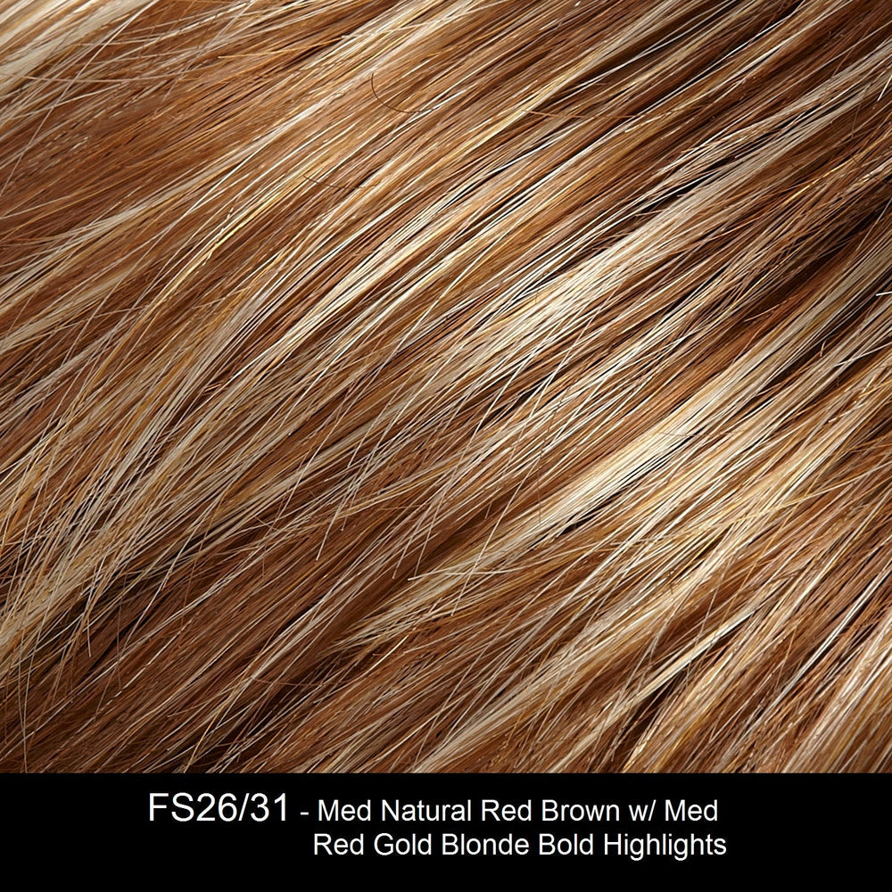 FS26/31 - Med Natural Red Brown w/ Med Red Gold Blonde Bold Highlights