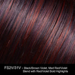 FS2V/31V CHOCOLATE CHERRY | Black/Brown Violet, Medium Red/Violet Blend with Red/Violet Bold Highlights