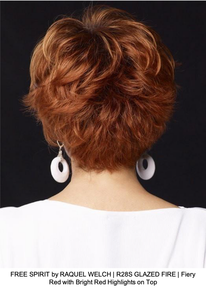 FREE SPIRIT by RAQUEL WELCH | R28S GLAZED FIRE | Fiery Red with Bright Red Highlights on Top