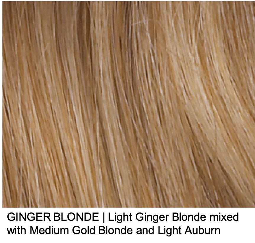 GINGER BLONDE | Light Ginger Blonde mixed with Medium Gold Blonde and Light Auburn