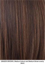 GINGER BROWN | Medium Auburn and Medium Brown evenly blended