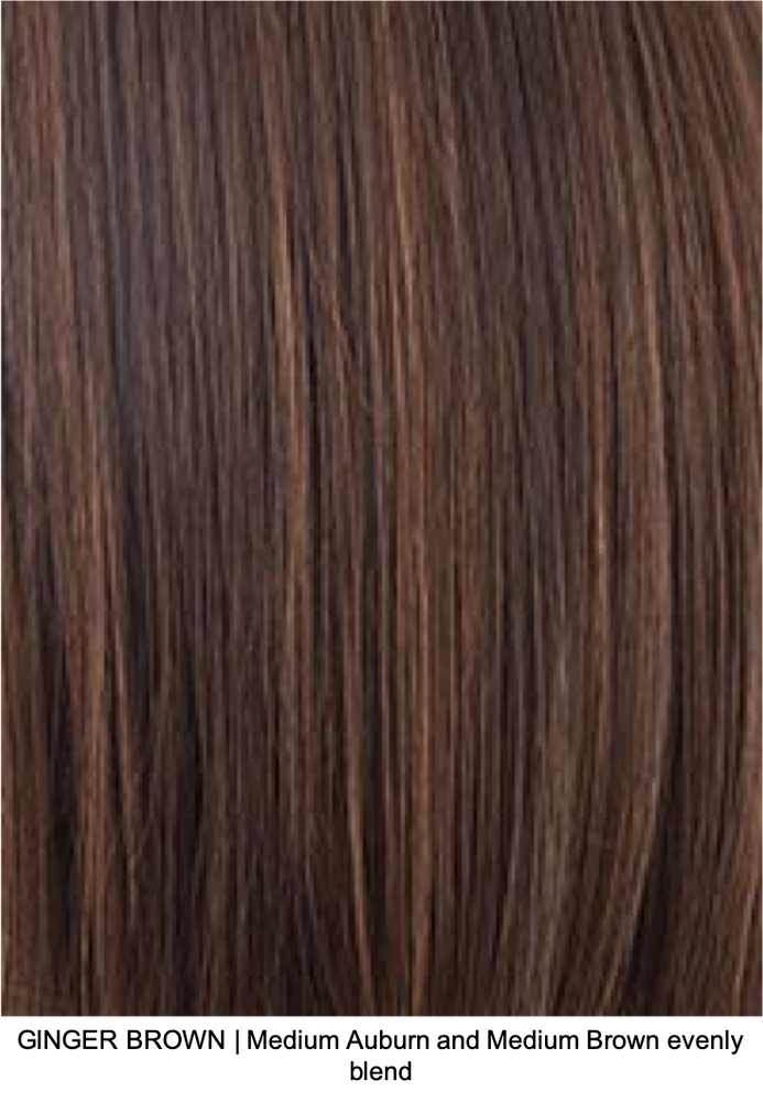 GINGER BROWN | Medium Auburn and Medium Brown evenly blended