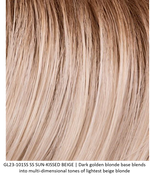 GL23-101SS SS SUN-KISSED BEIGE | Dark golden blonde base blends into multi-dimensional tones of lightest beige blonde