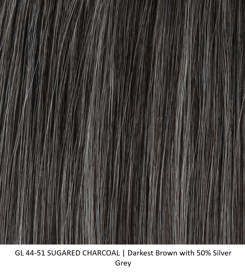 GL 44-50 SUGARED CHARCOAL | Darkest Brown with 50% Silver Grey Gabor