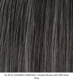 GL 44-50 SUGARED CHARCOAL | Darkest Brown with 50% Silver Grey Gabor