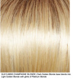GL613-88SS CHAMPAGNE BLONDE | Dark Golden Blonde base blends into Light Golden Blonde with hints of Platinum Blonde