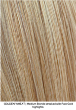  GOLDEN WHEAT | Medium Blonde streaked with Pale Gold highlights