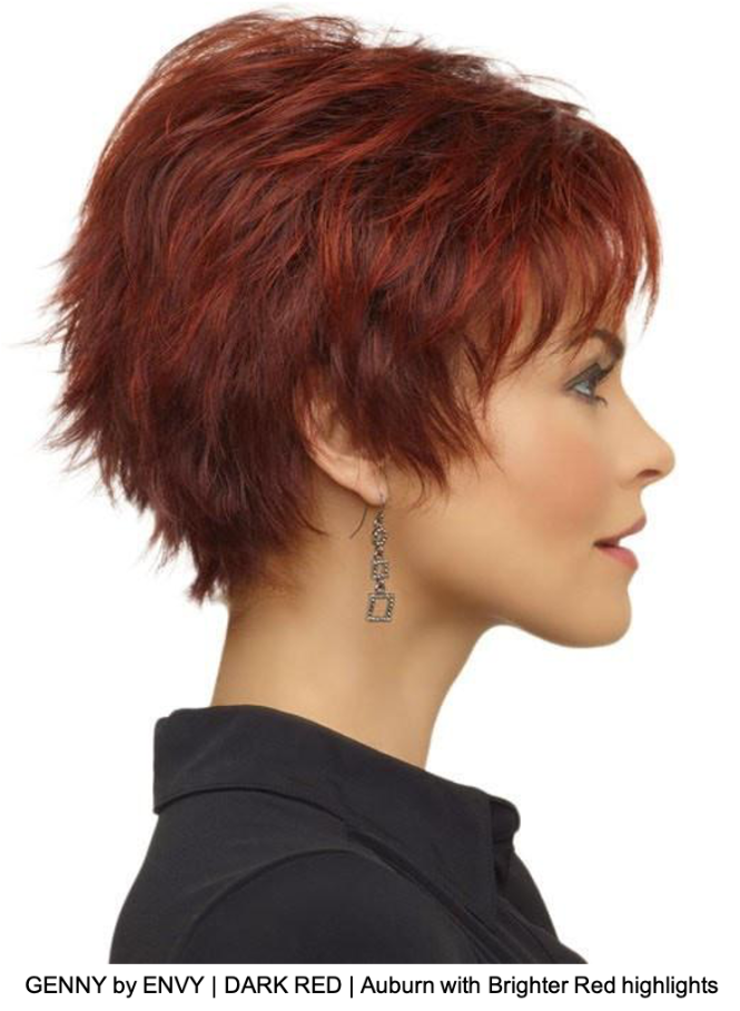 GENNY by ENVY | DARK RED | Auburn with Brighter Red highlights