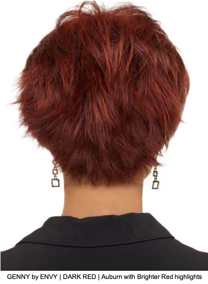 GENNY by ENVY | DARK RED | Auburn with Brighter Red highlights